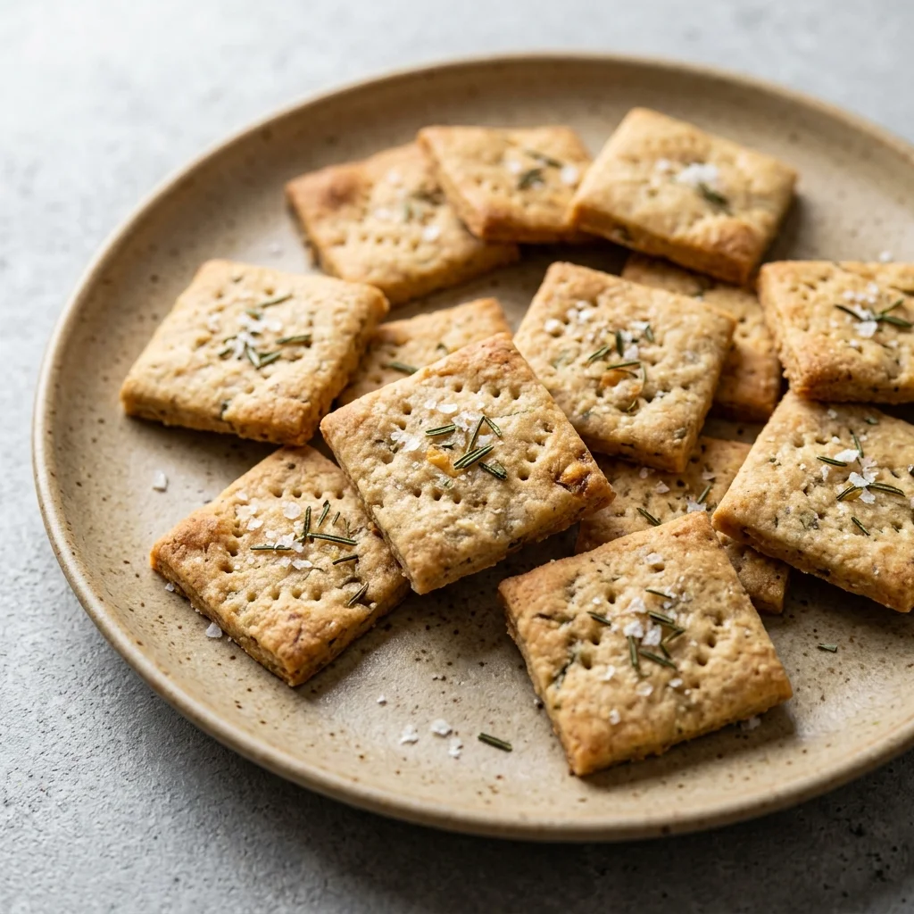 Garlic Crackers with Roasted Garlic
