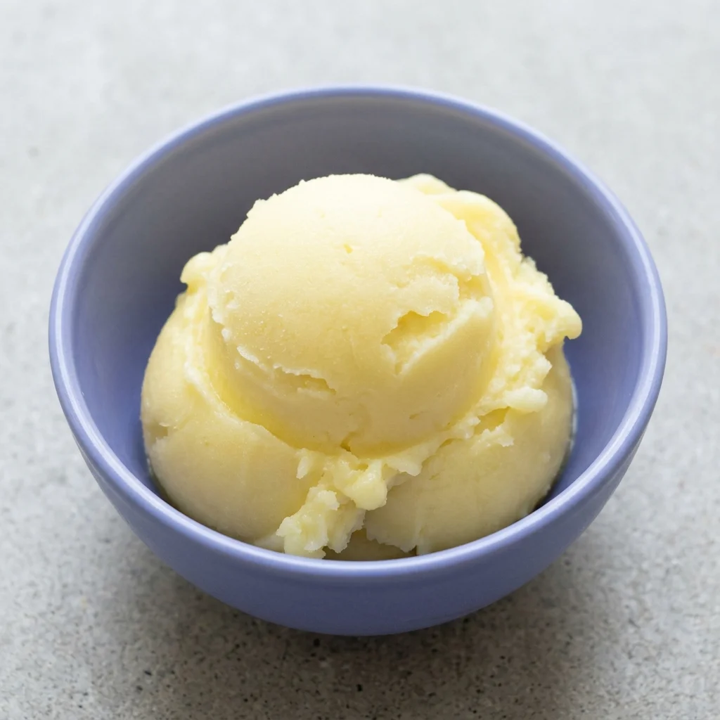 Zesty Lemon Sorbet
