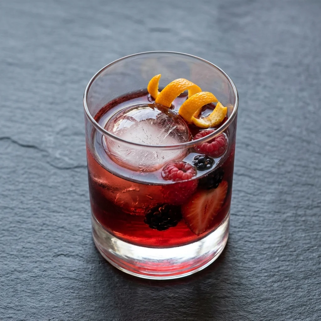 Berry Negroni with Fresh Berries