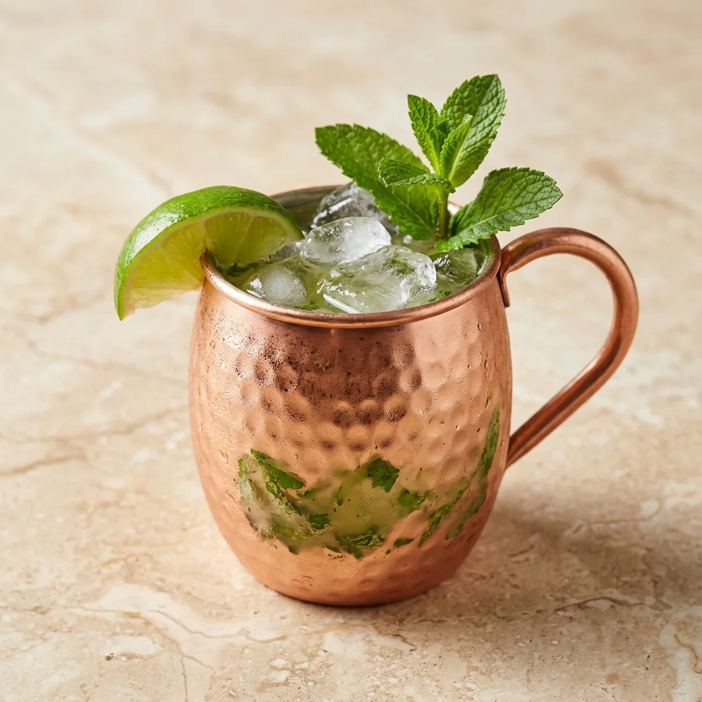 Herbal Moscow Mule with Fresh Herbs