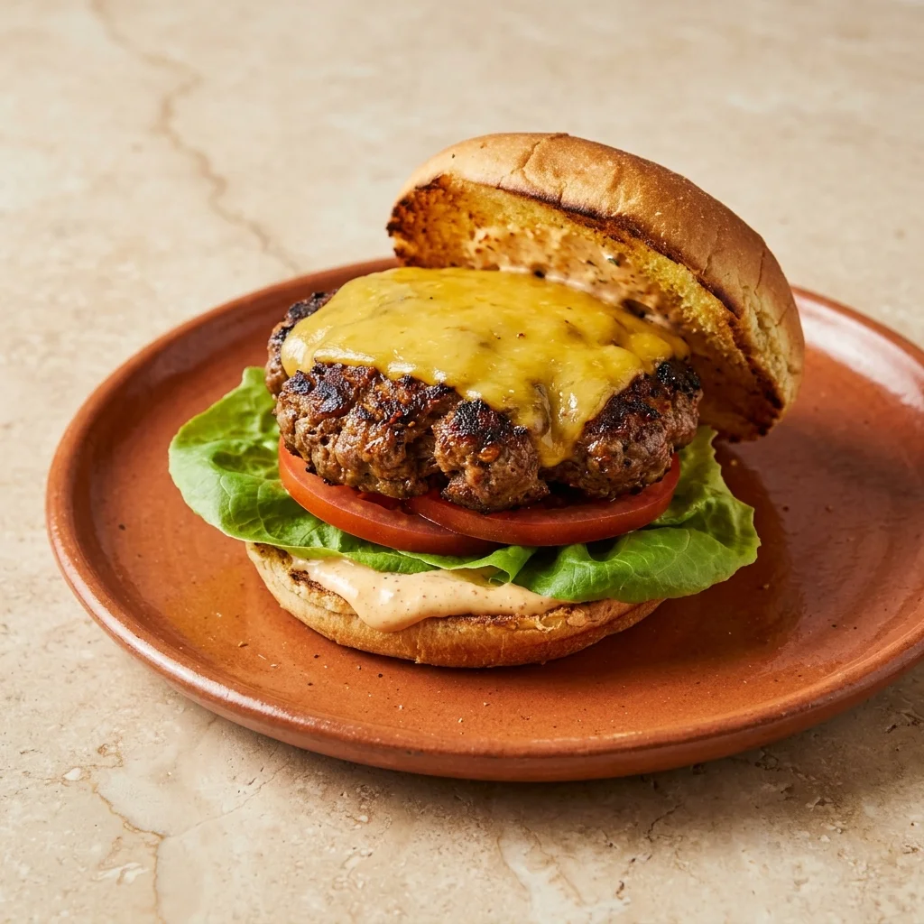 Cajun Beef Burgers with Peppery Spice