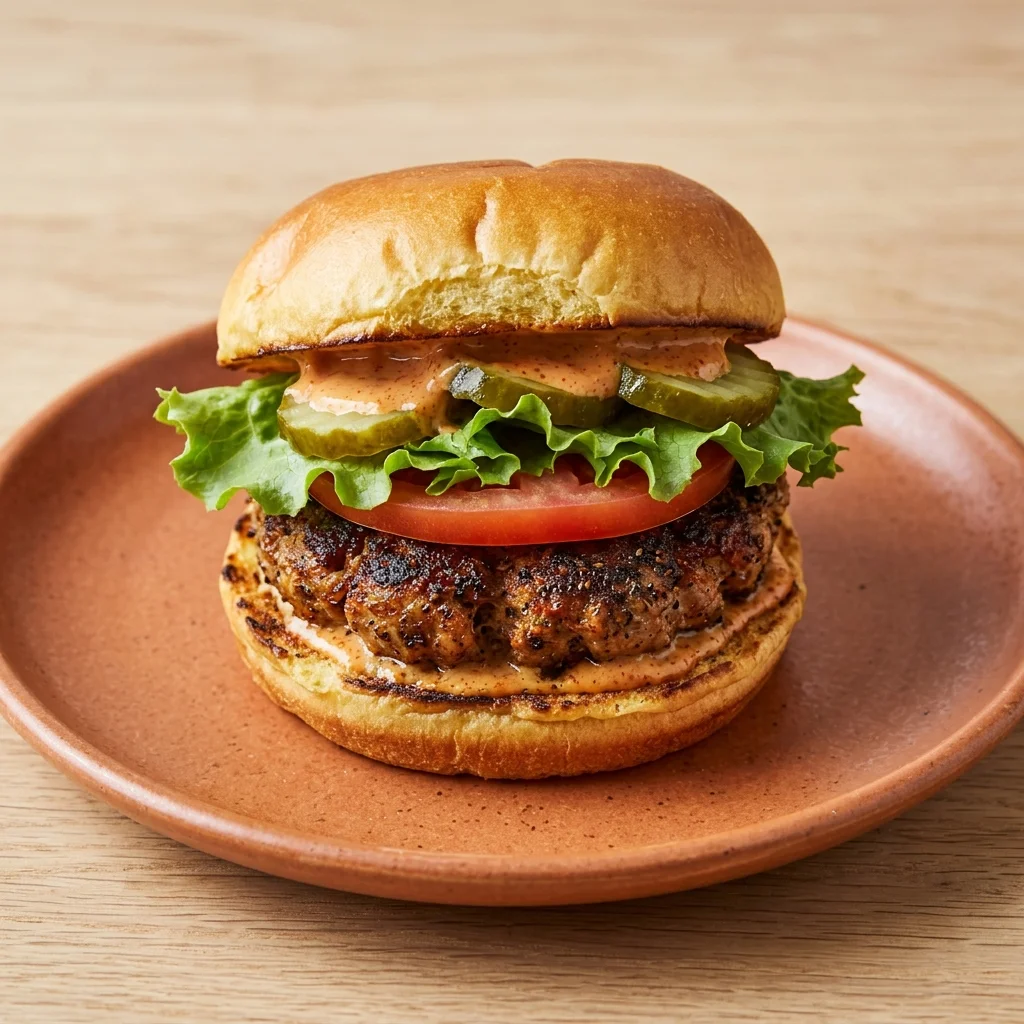 Cajun Pork Burgers with Peppery Spice