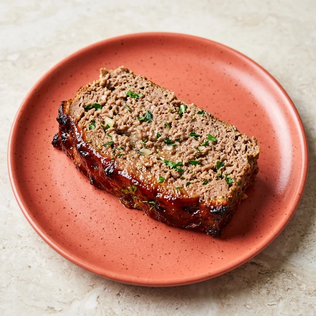 Garlic Herb Beef Meatloaf with Lemon