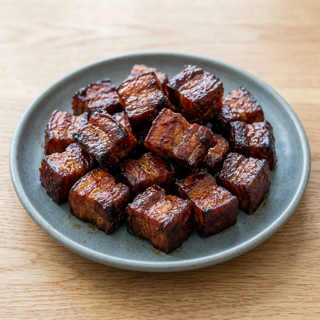 Smoked Pork Belly Burnt Ends