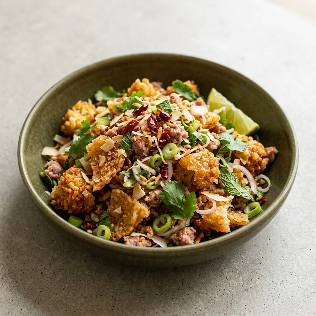 Nam Khao (Crispy Rice Salad)