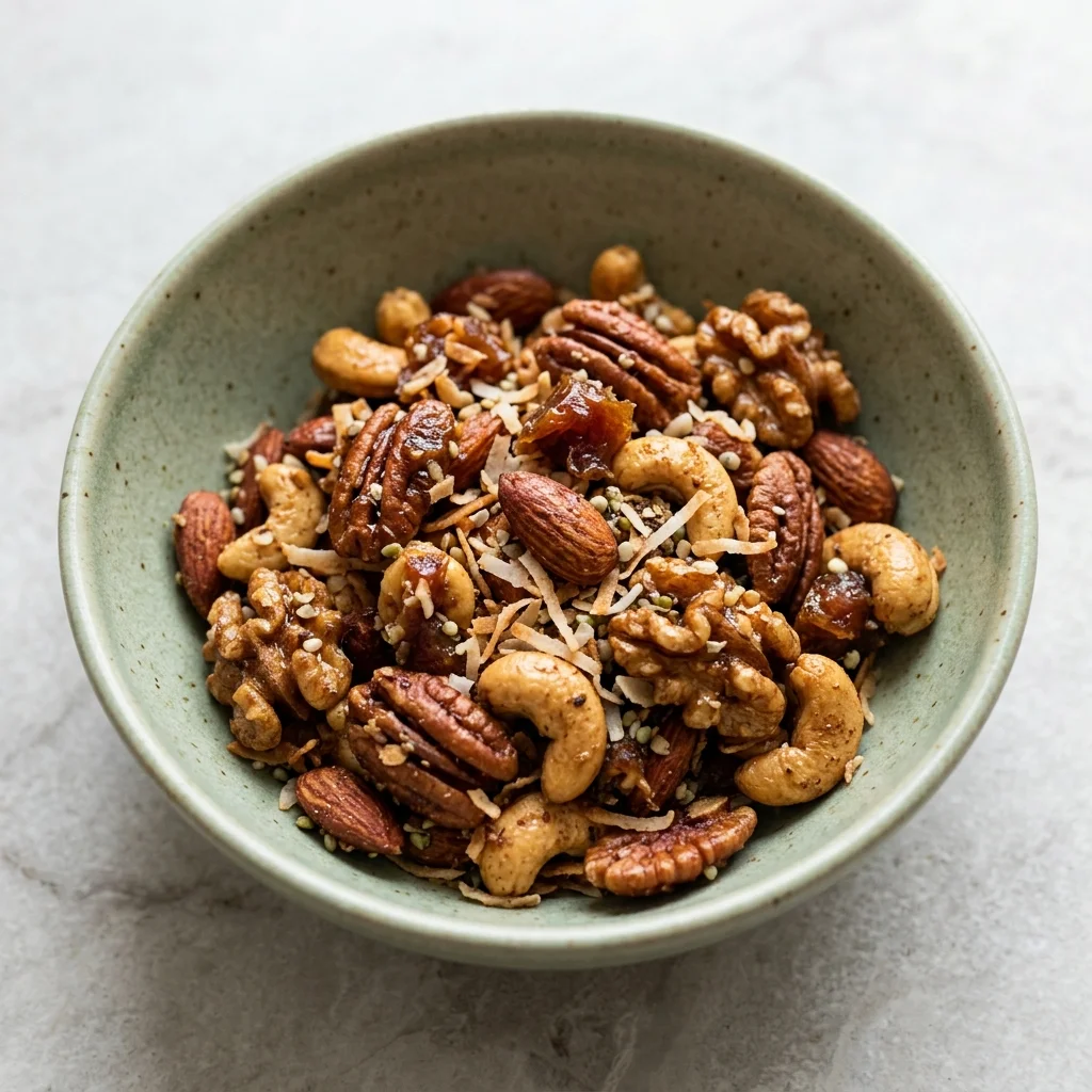 Coconut Date Spiced Nuts
