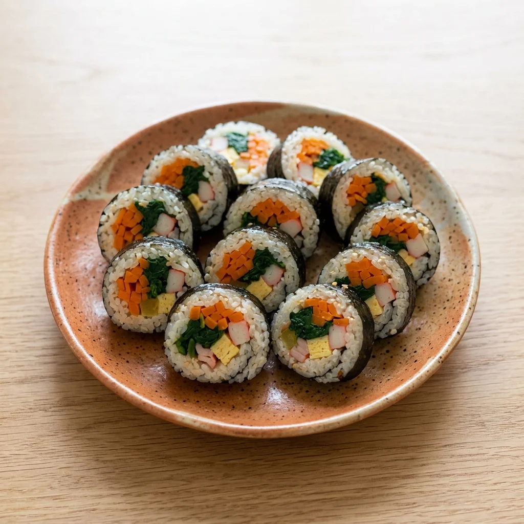 Korean Seaweed Rice Rolls (Kimbap)