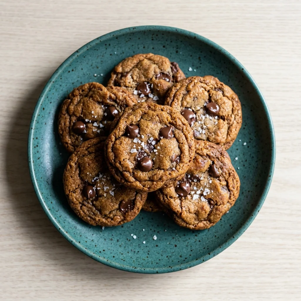 Gluten Free Almond Flour Brown Butter Chocolate Chip Cookies