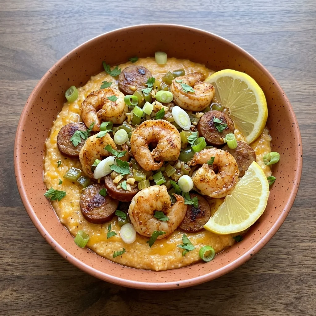 Gluten Free Cajun Shrimp and Grits