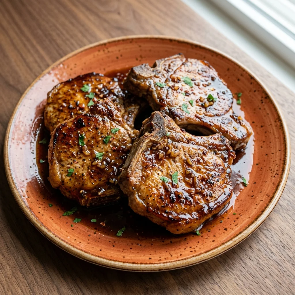 Gluten Free Honey Garlic Pork Chops