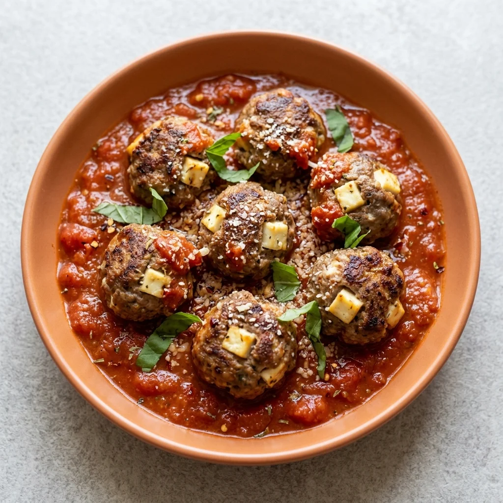 Gluten Free Paneer Meatballs in Marinara
