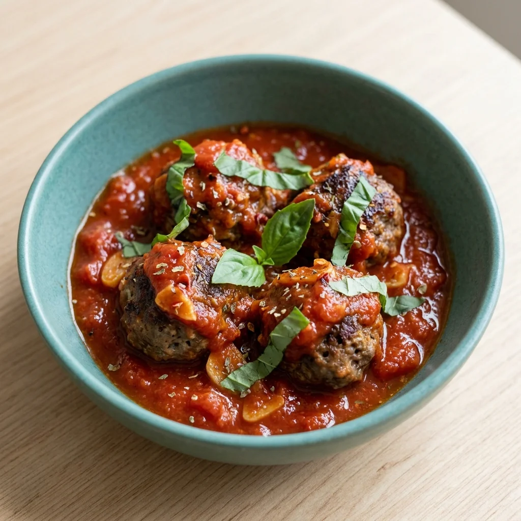 Gluten Free Italian Steak Meatballs in Marinara