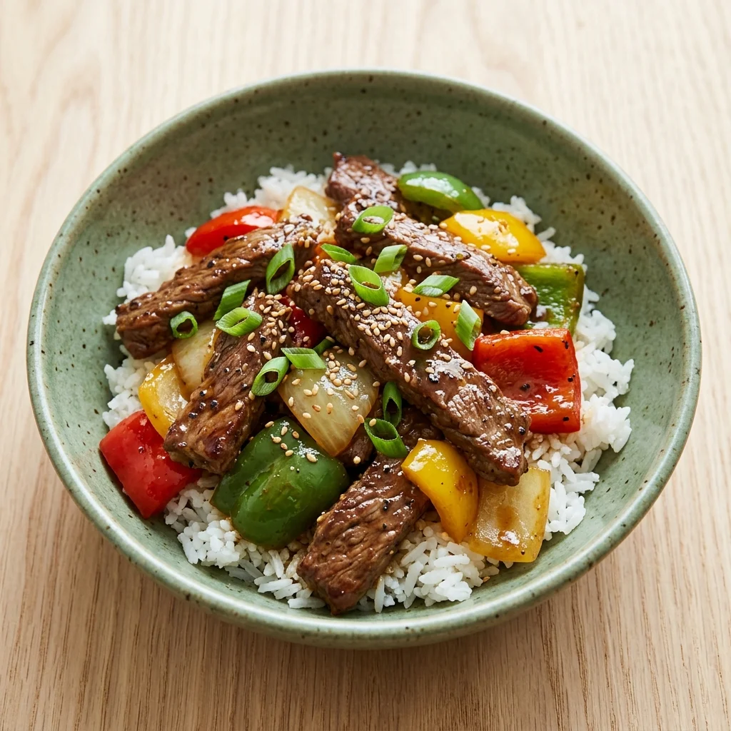 Gluten Free Pepper Steak Stir-Fry