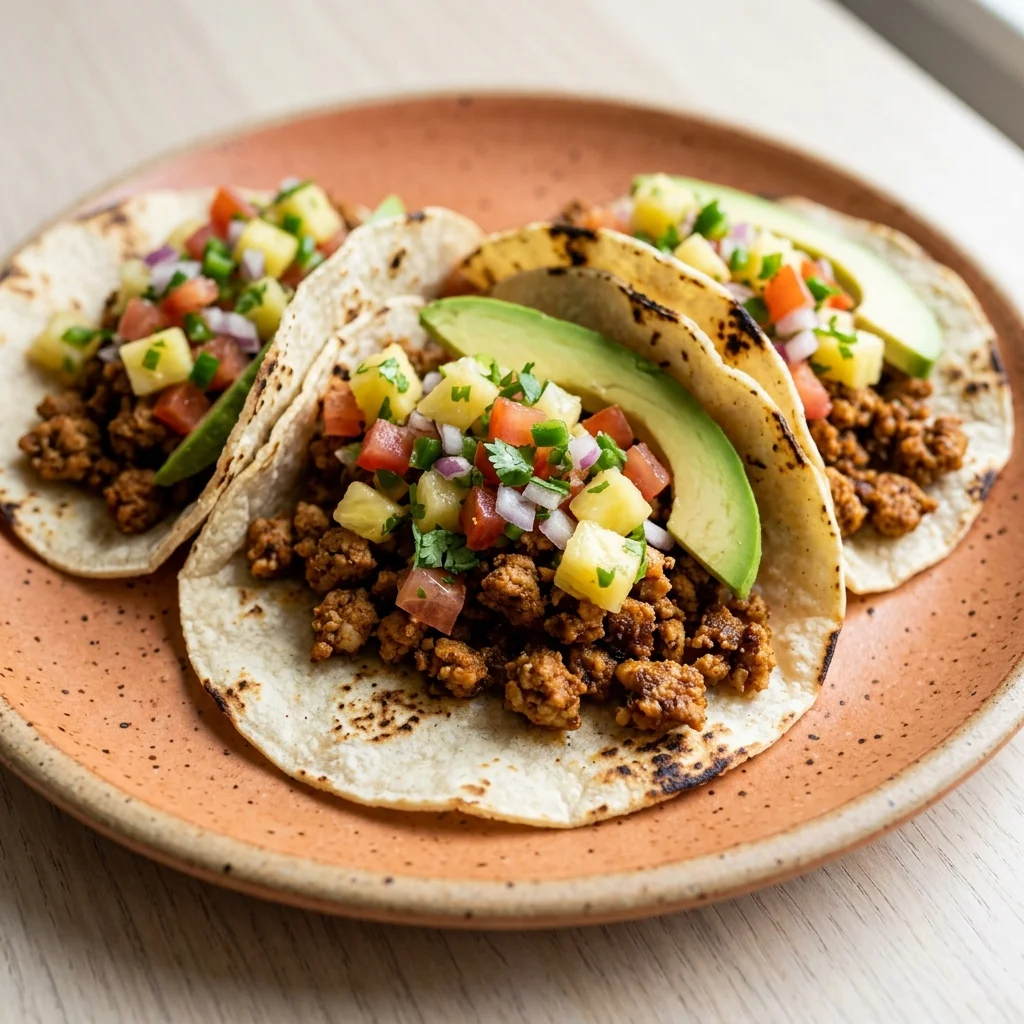 Gluten Free Pineapple Pico Turkey Tacos