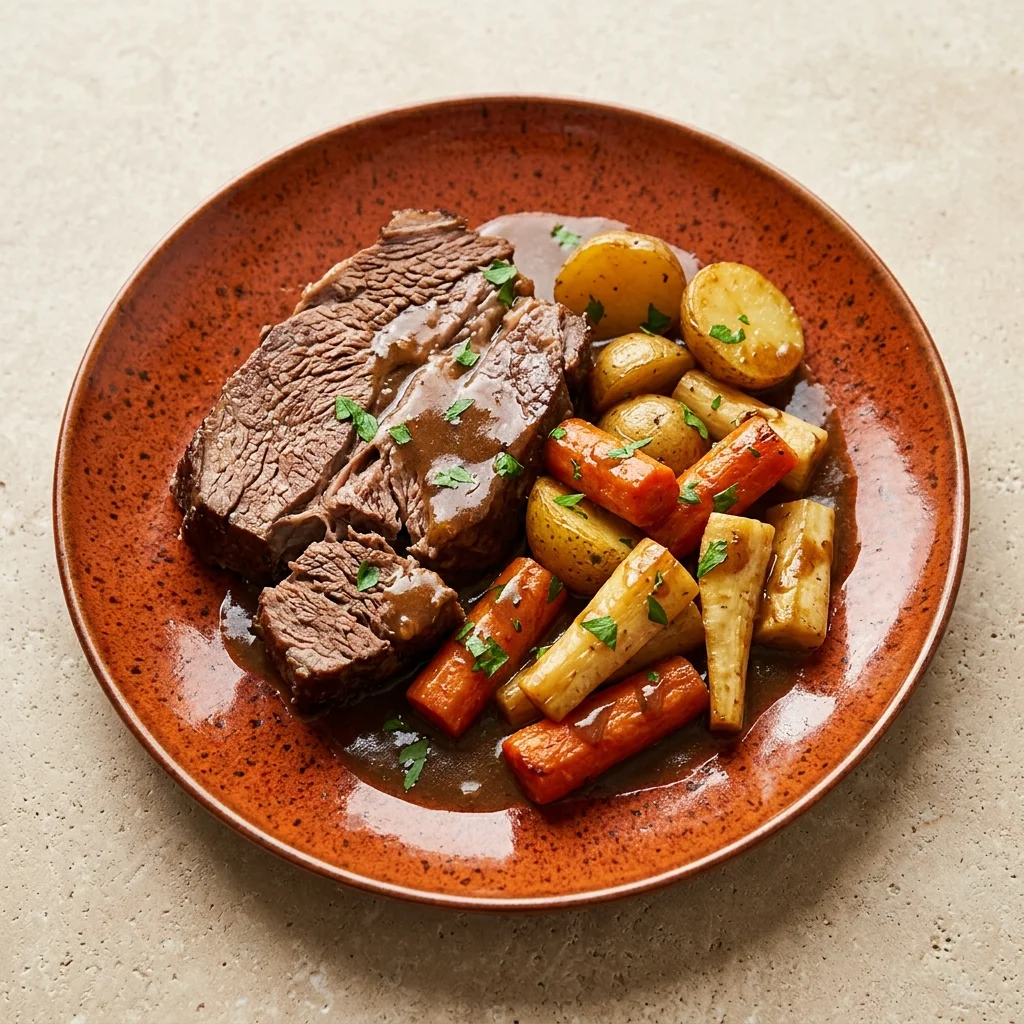 Gluten Free Pot Roast with Root Vegetables