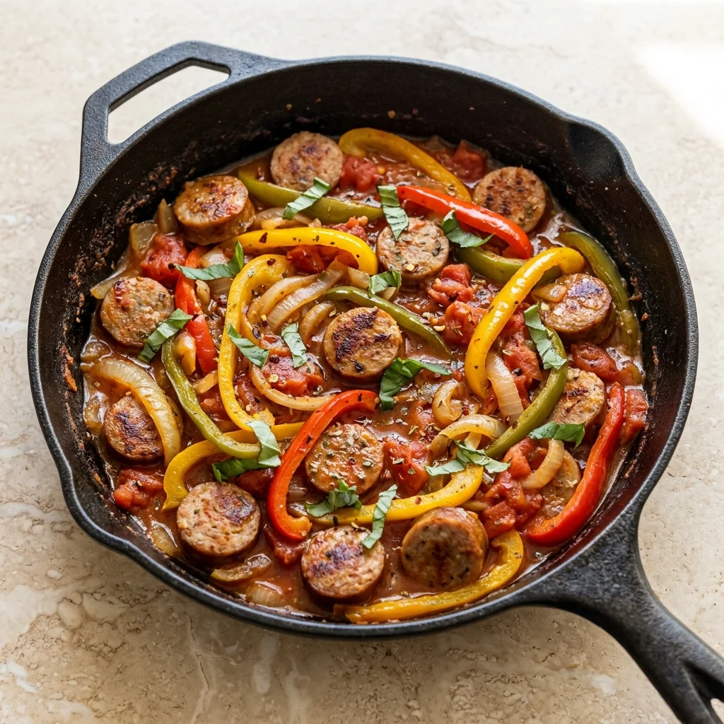 Gluten Free Sausage and Peppers Skillet