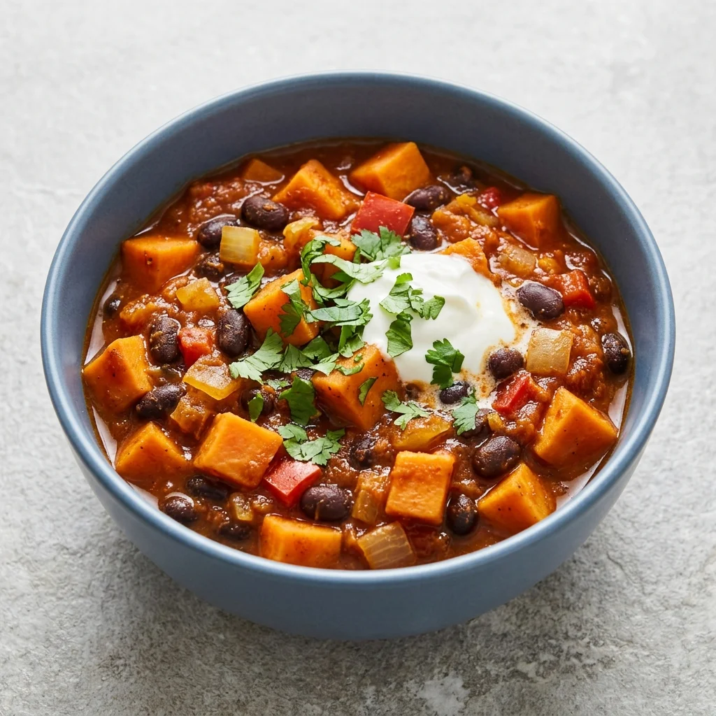 Gluten Free Sweet Potato Black Bean Chili