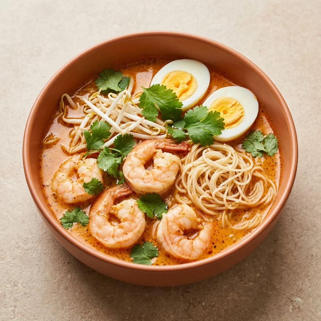 Dairy Free Coconut Laksa with Shrimp