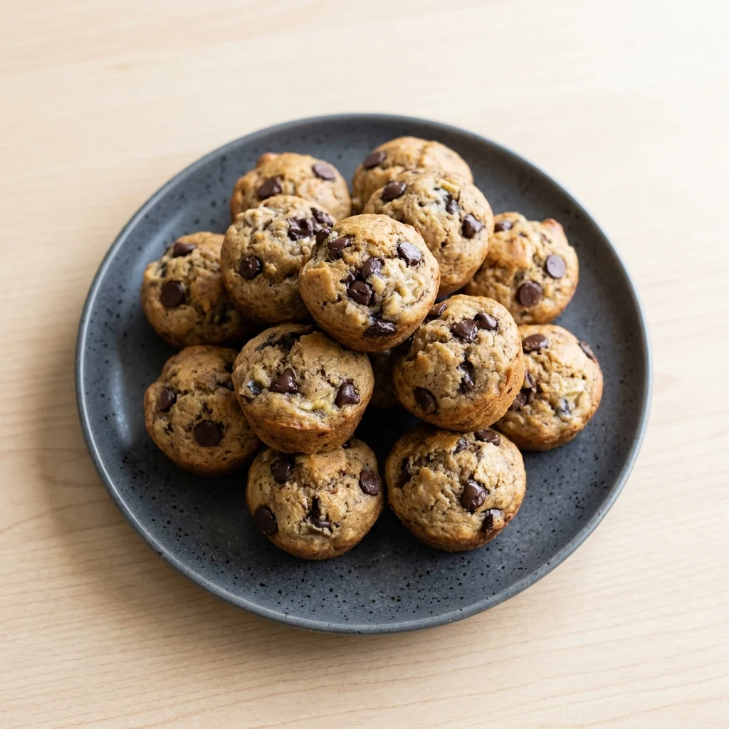 Dairy Free Chocolate Chip Banana Bread Bites
