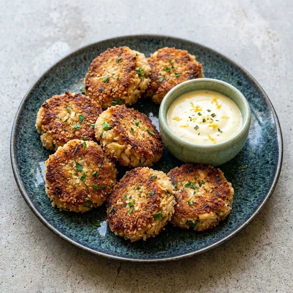 Mini Crab Cakes with Lemon Aioli
