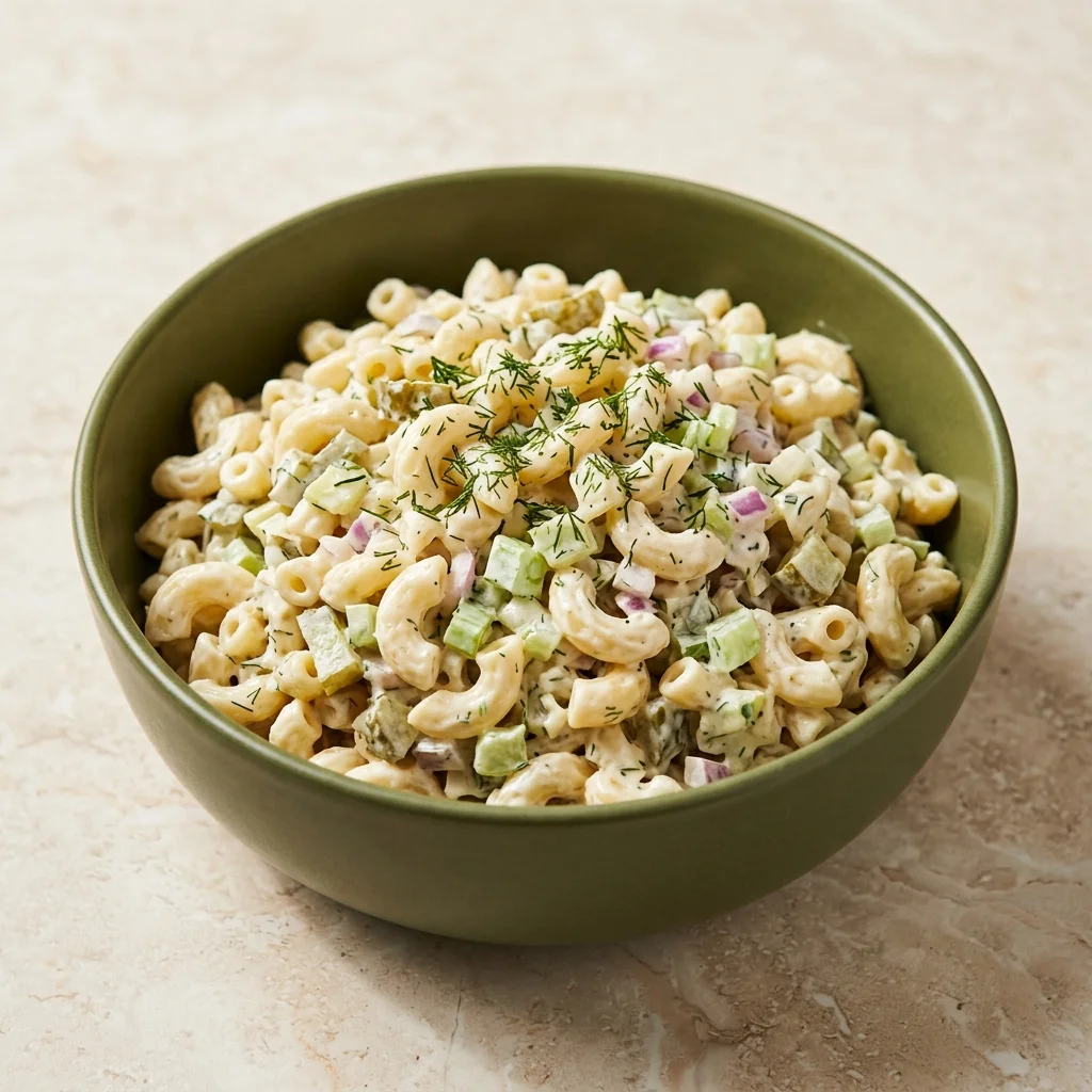 Dill Pickle Macaroni Salad