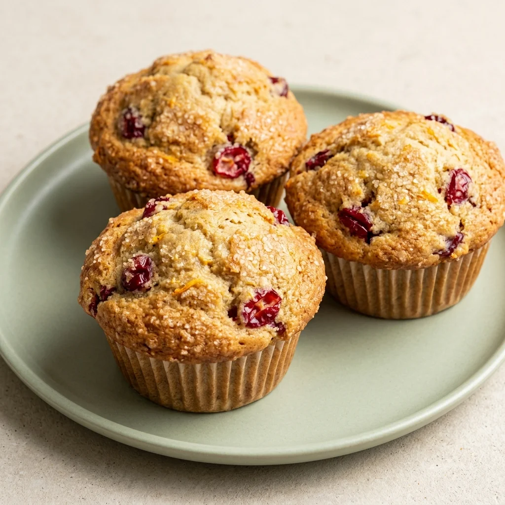 Vegan Cranberry Orange Muffins