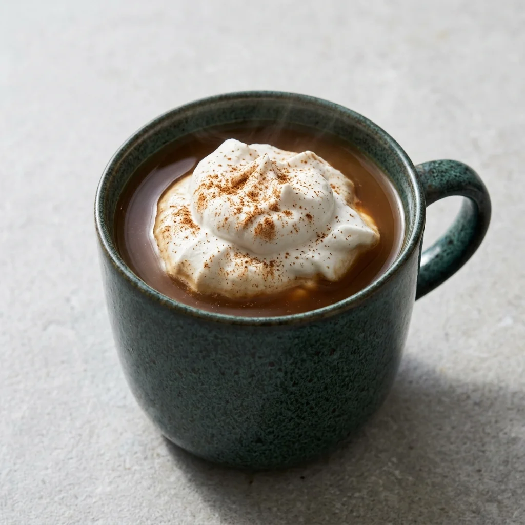 Vegan Spiced Chai Latte with Coconut Whipped Cream