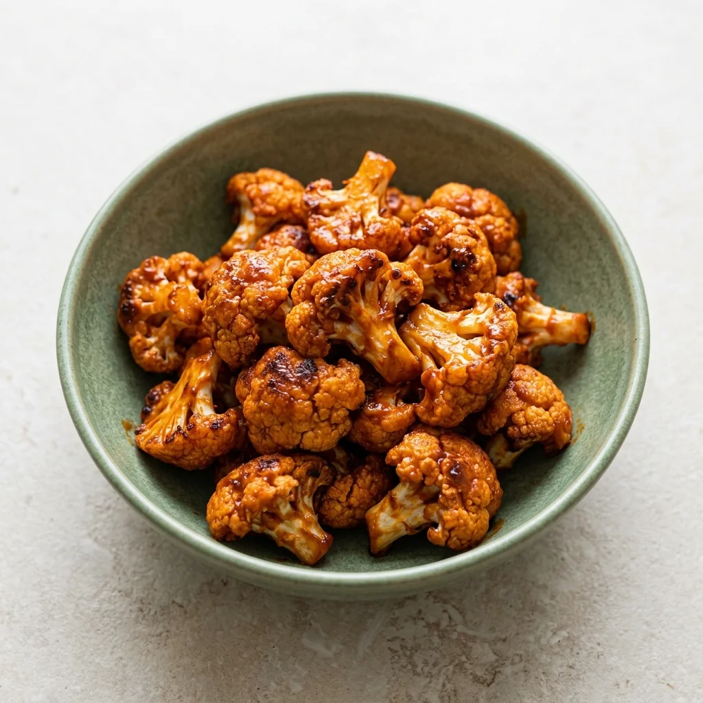 Vegan Crispy Buffalo Cauliflower