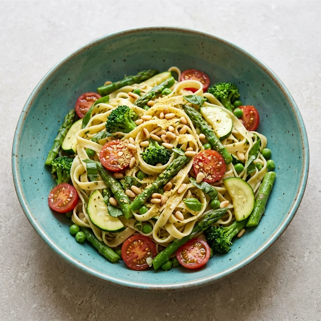 Vegan Fresh Pasta Primavera Salad