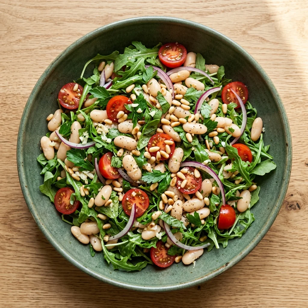 Vegan White Bean and Arugula Salad