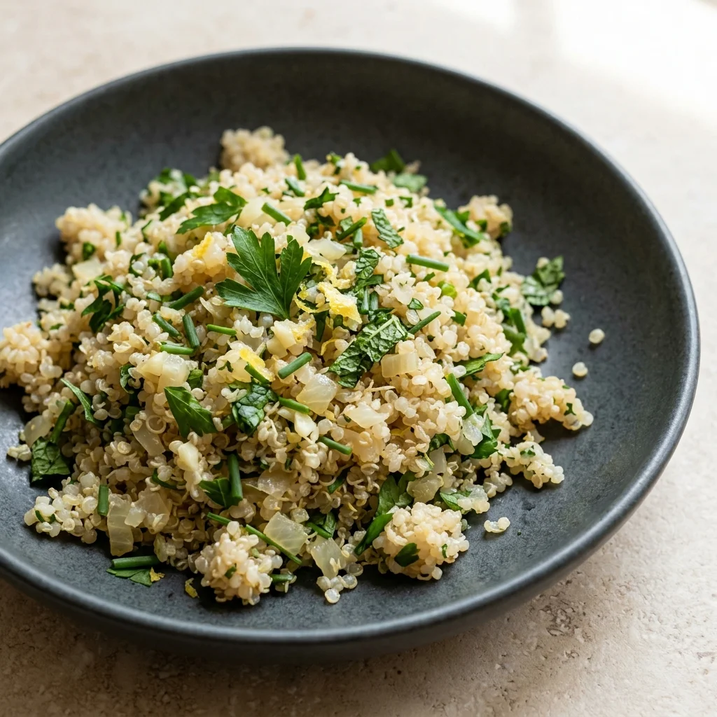 Vegan Quinoa Pilaf with Fresh Herbs