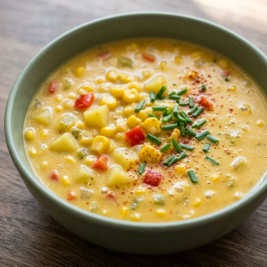 Vegan Cashew Corn Chowder