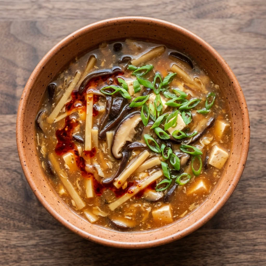 Vegan Chili Hot and Sour Soup