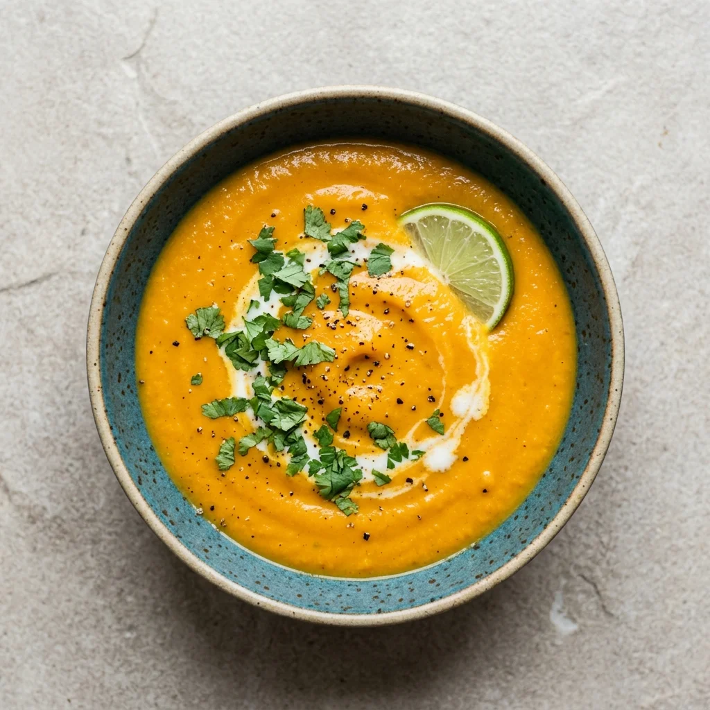 Vegan Curried Sweet Potato Soup