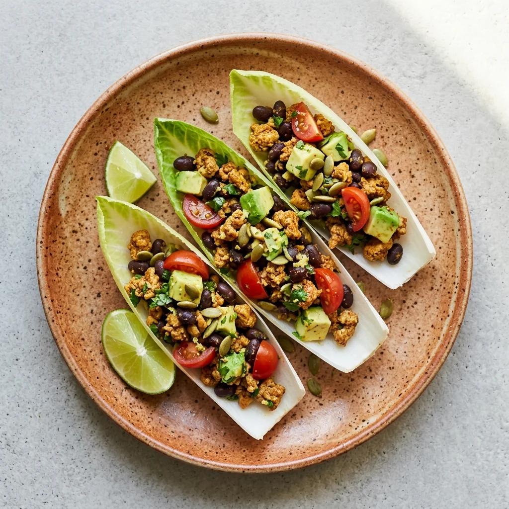 Cilantro-Lime Stuffed Endive Leaves