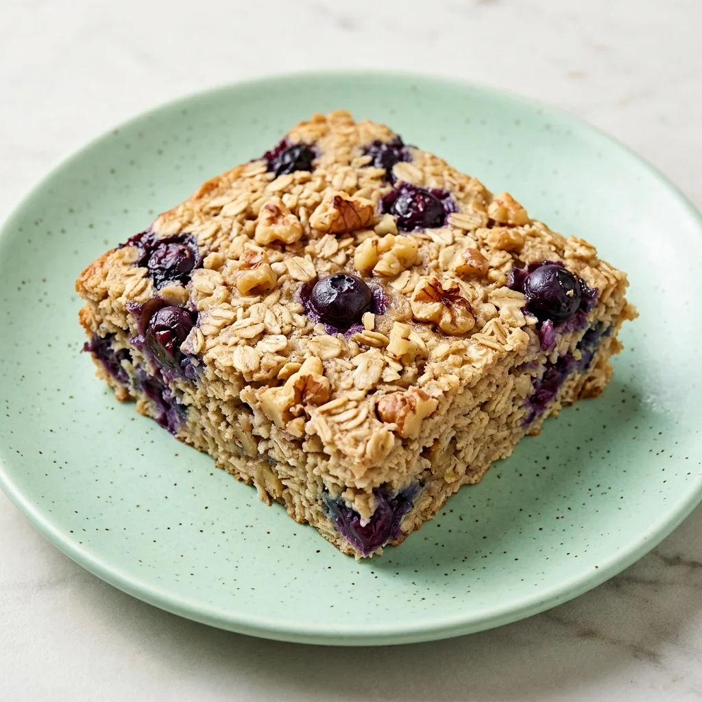 Blueberry Walnut Baked Oatmeal