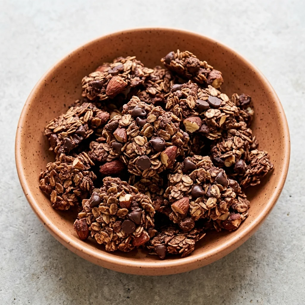 Dark Chocolate Almond Granola Clusters