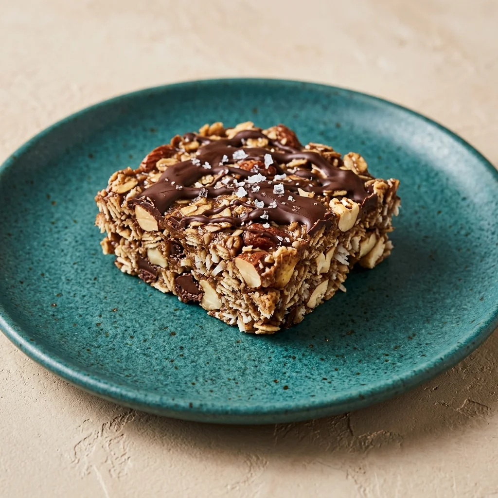 Dark Chocolate Almond Coconut Oat Bars
