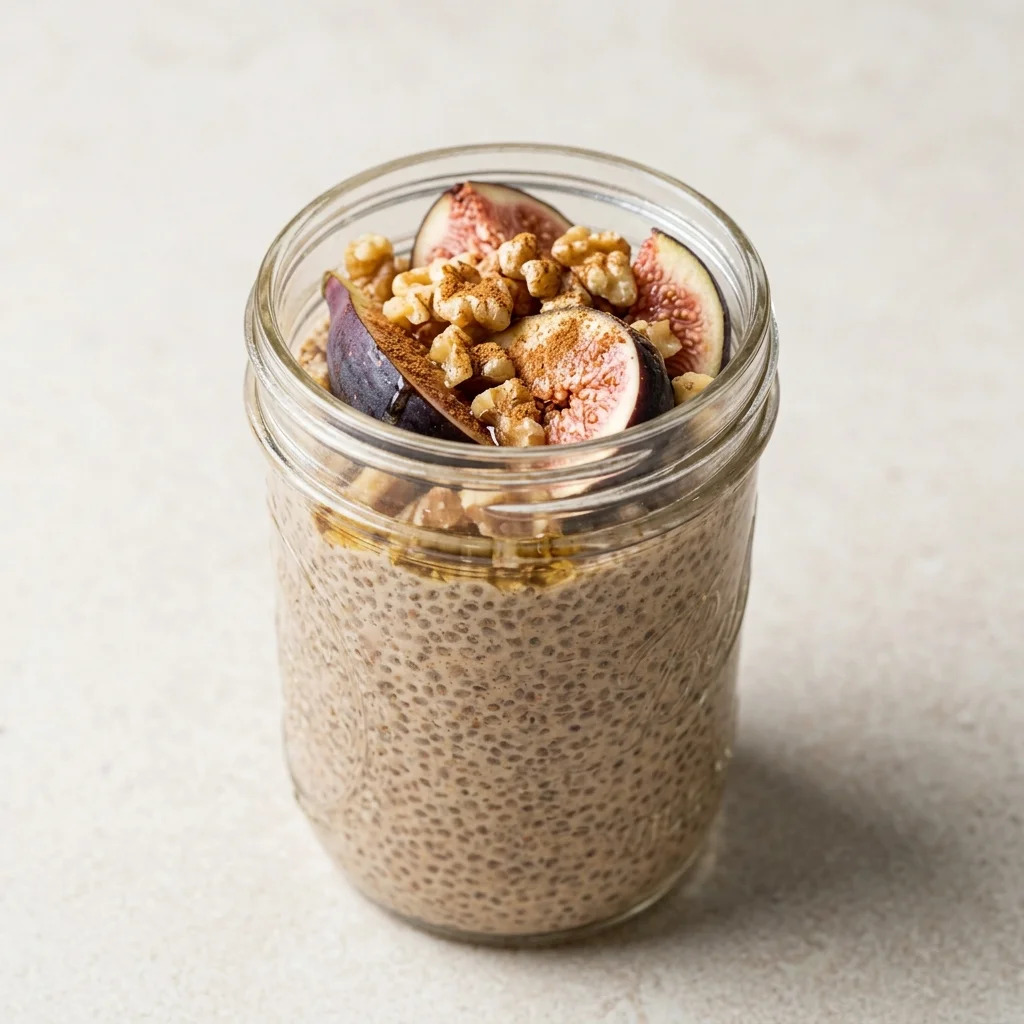 Cinnamon-Walnut Fig Chia Pudding