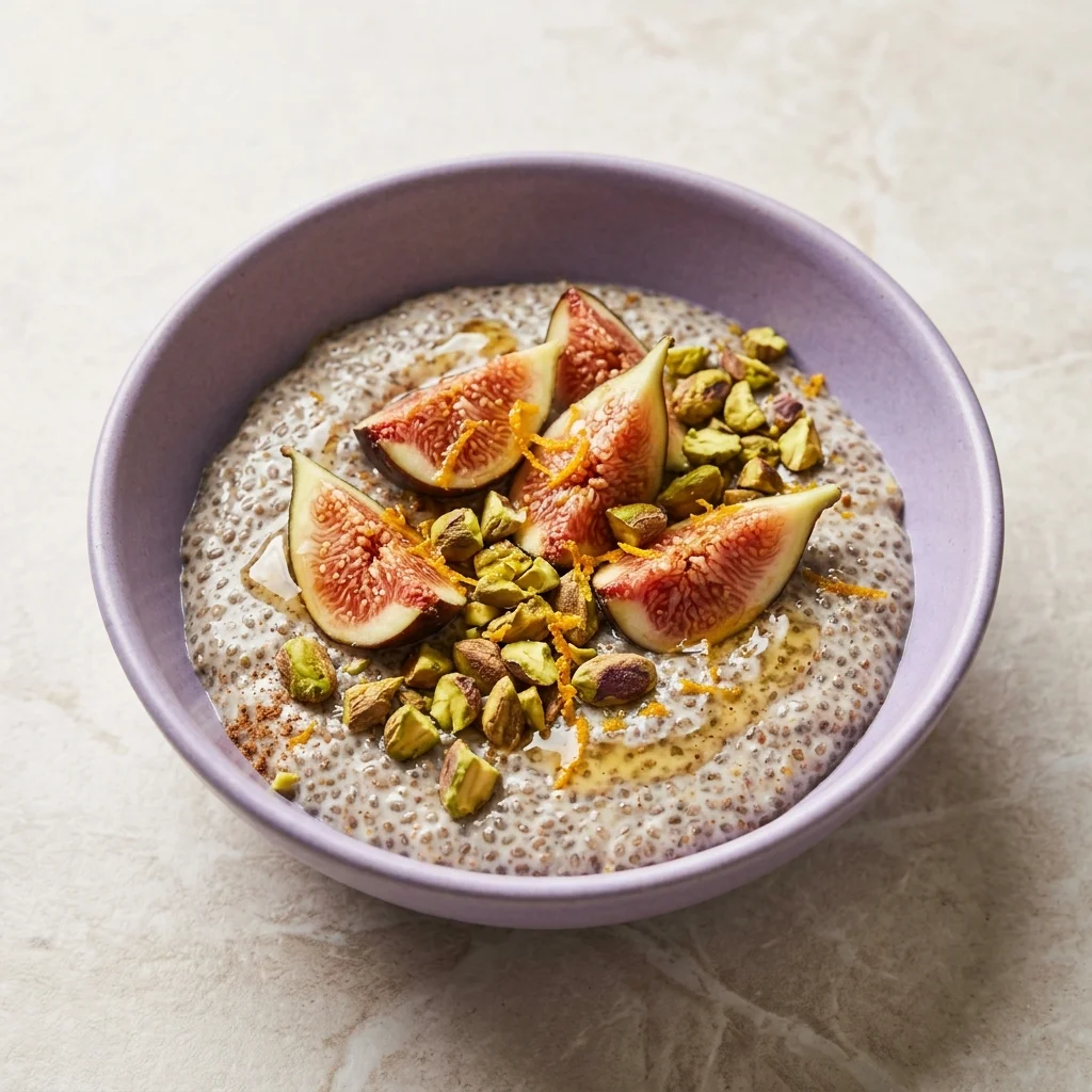 Orange-Pistachio Fig Chia Pudding