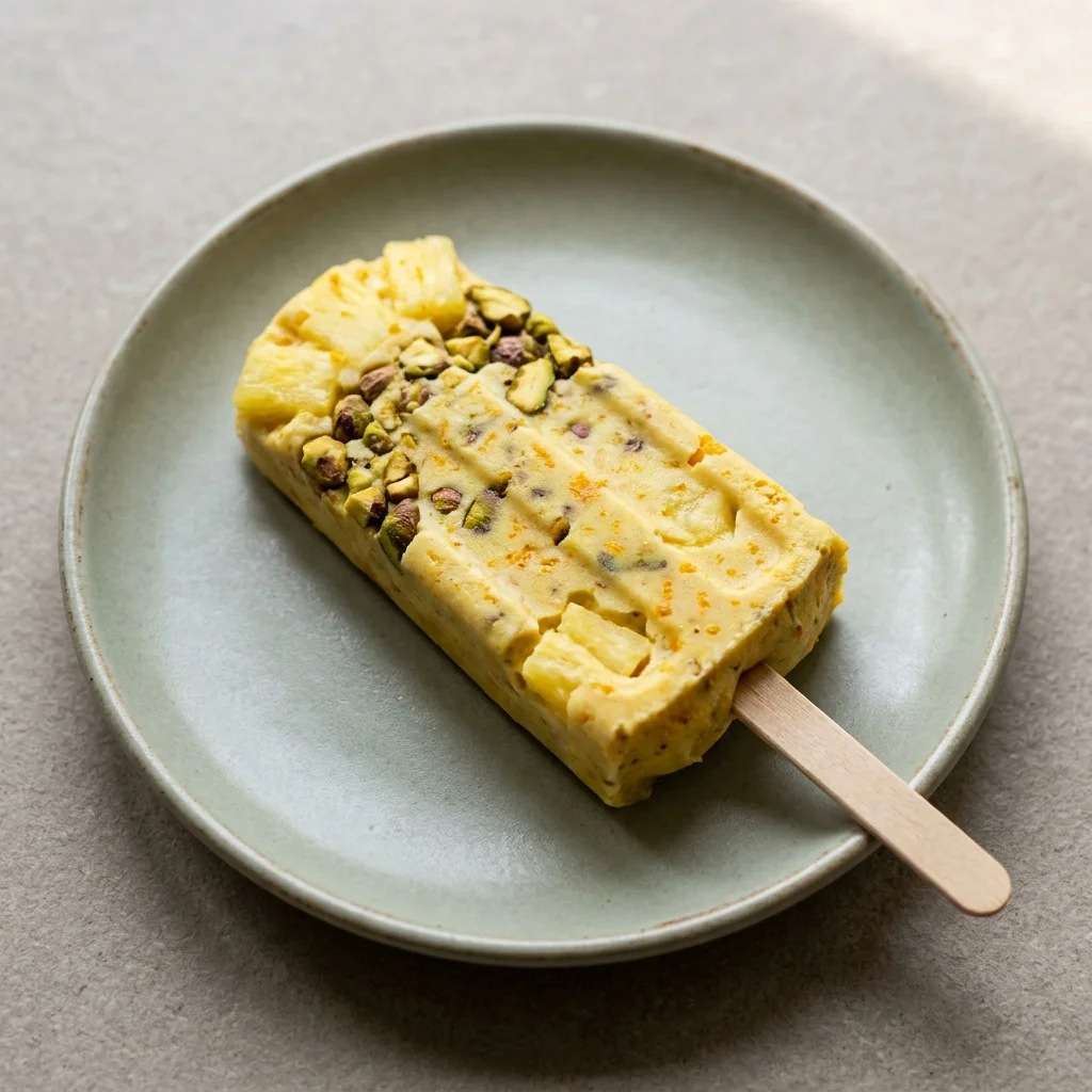 Orange-Pistachio Pineapple Coconut Pops