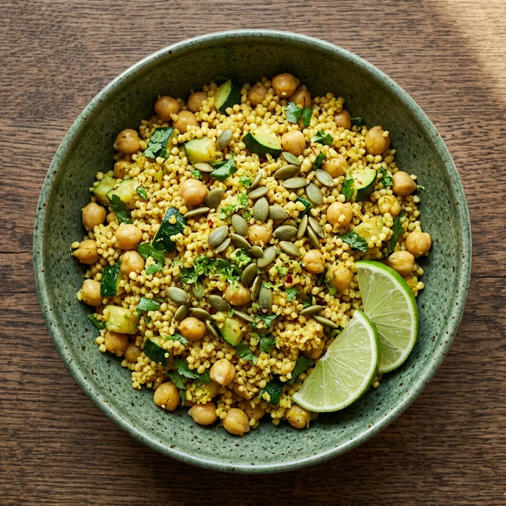 Cilantro-Lime Millet Pilaf with Chickpeas & Zucchini