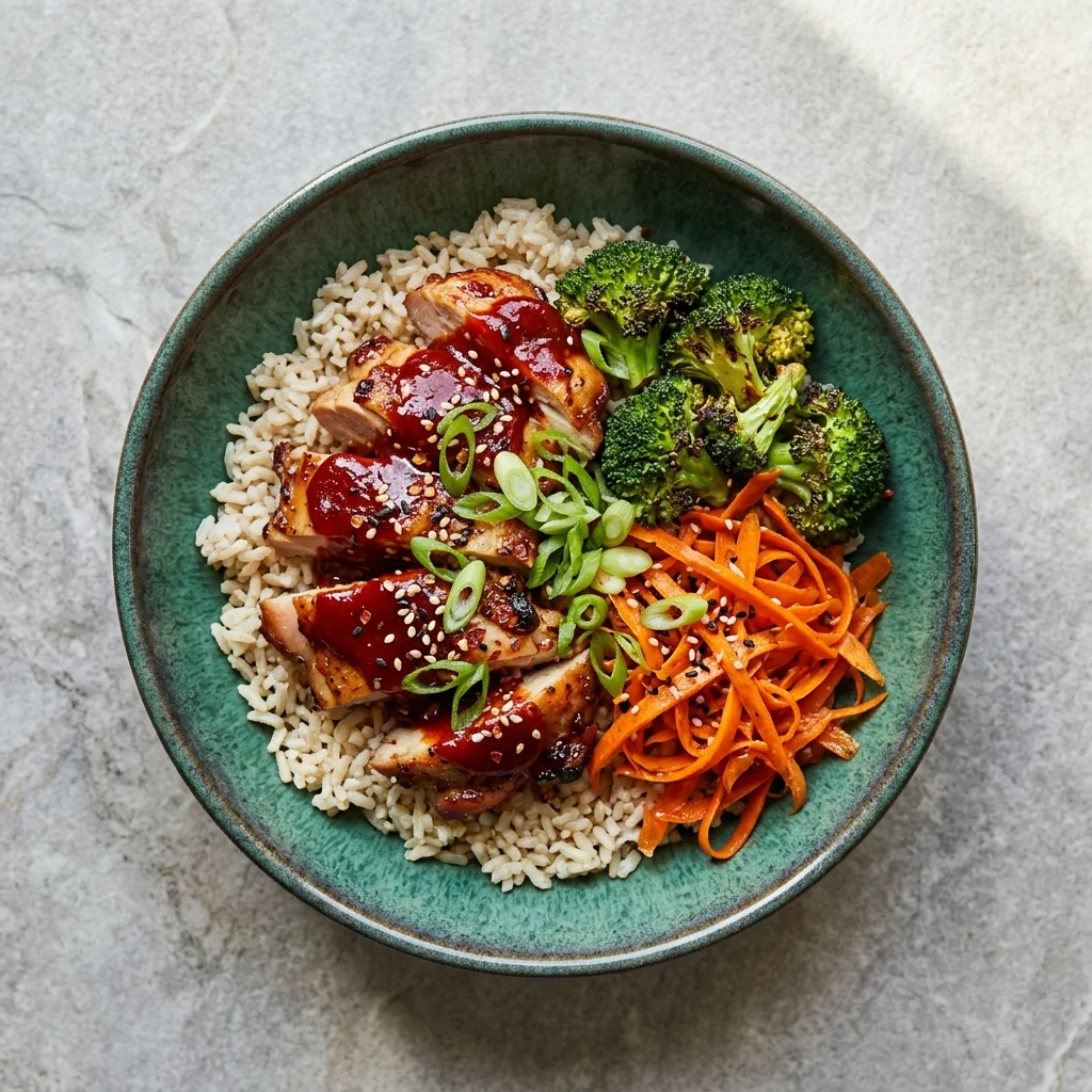 Gochujang Chicken Bowl with Brown Rice