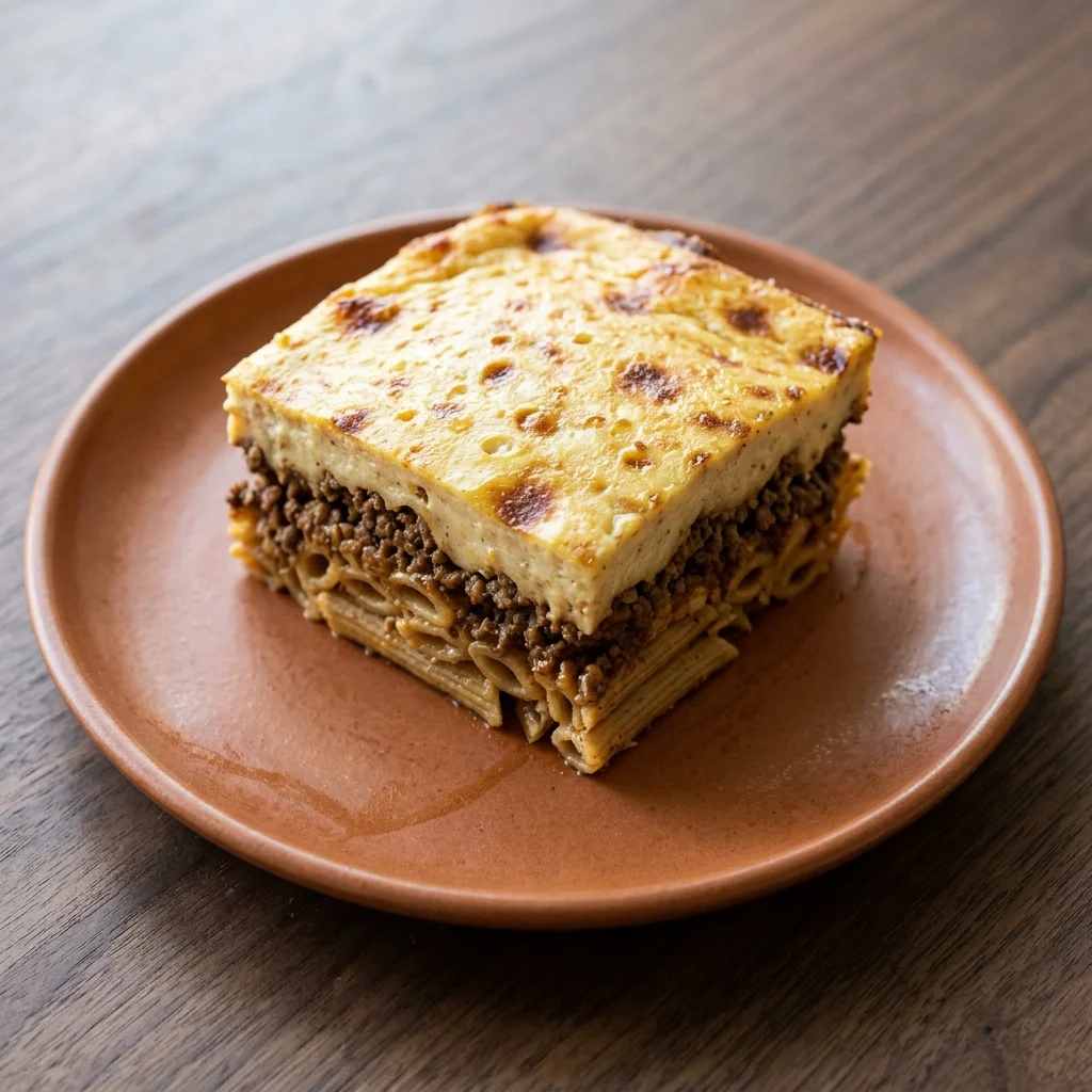 Greek Pastichio with Whole Wheat Pasta