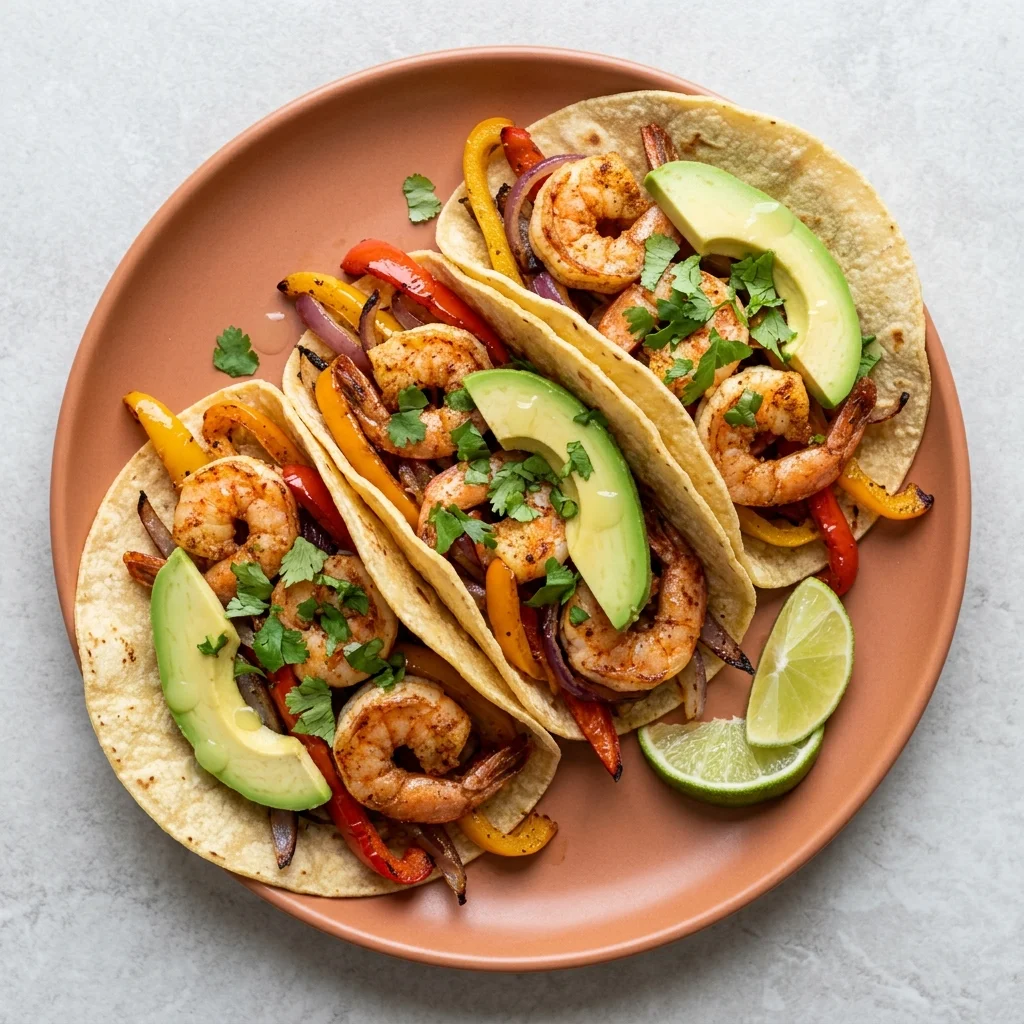 Sheet Pan Shrimp Fajitas