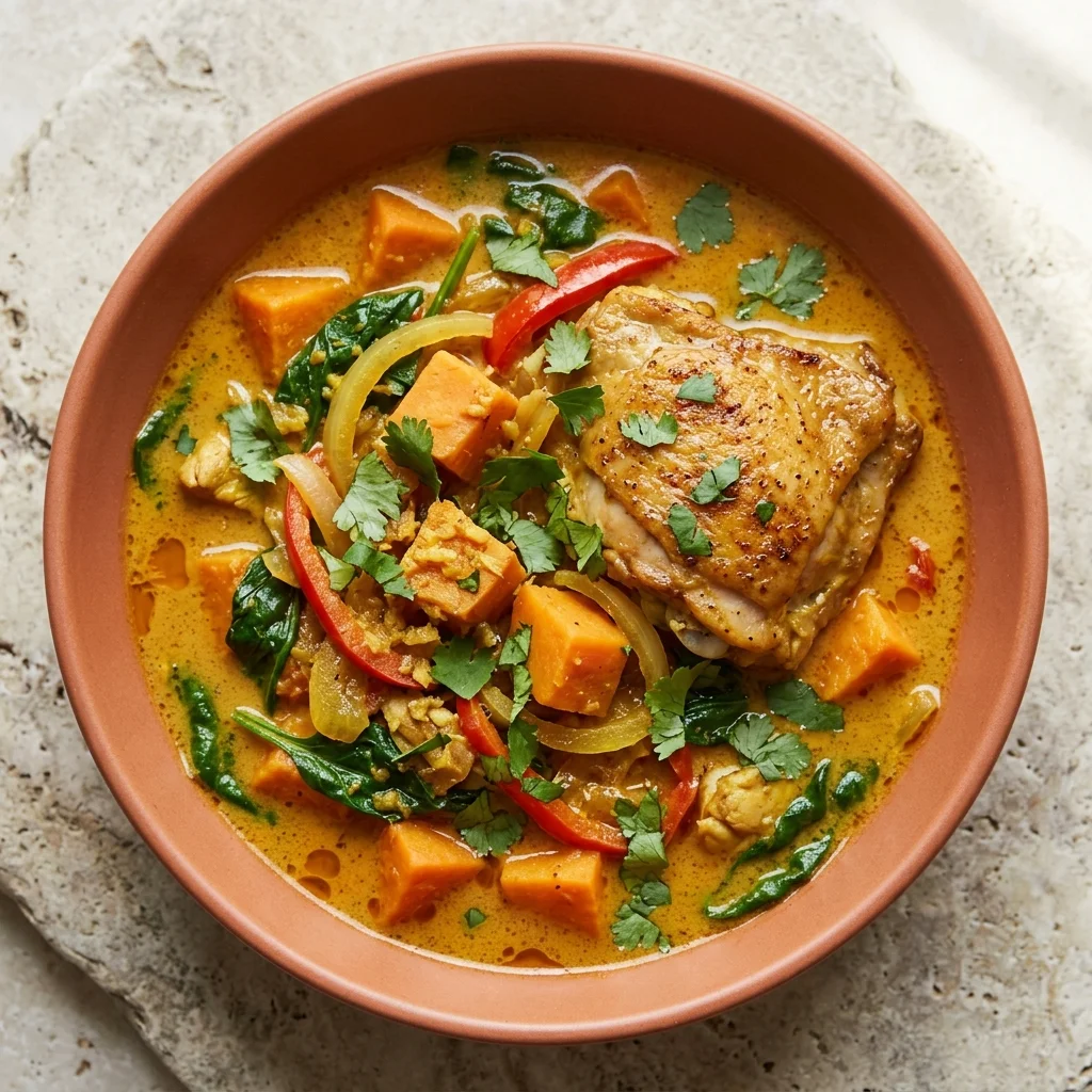 Thai-Inspired Ginger-Lime Chicken & Sweet Potato Stew