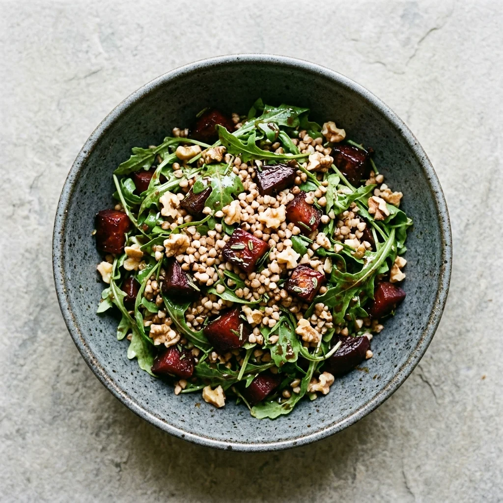 Balsamic-Rosemary Buckwheat Beet Salad