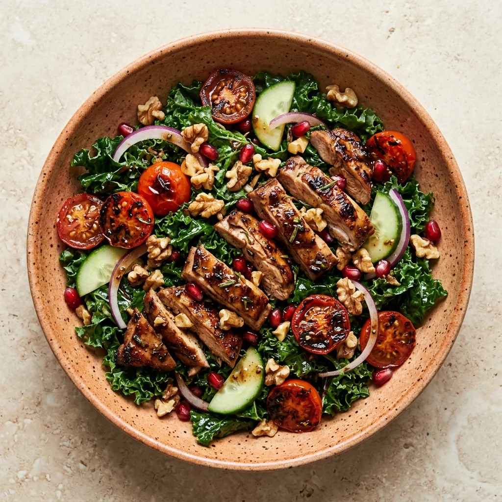 Balsamic-Rosemary Chicken Kale Salad