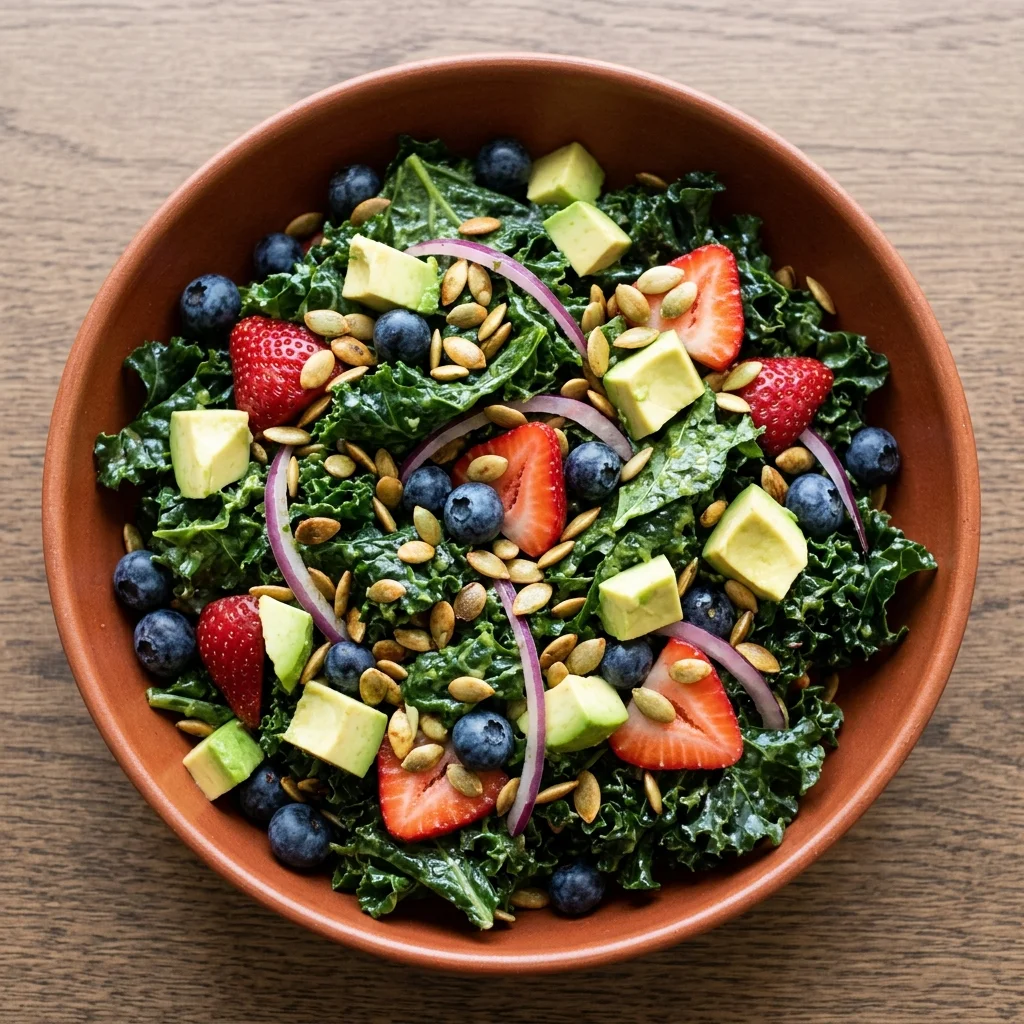 Cilantro-Lime Berry Kale Salad
