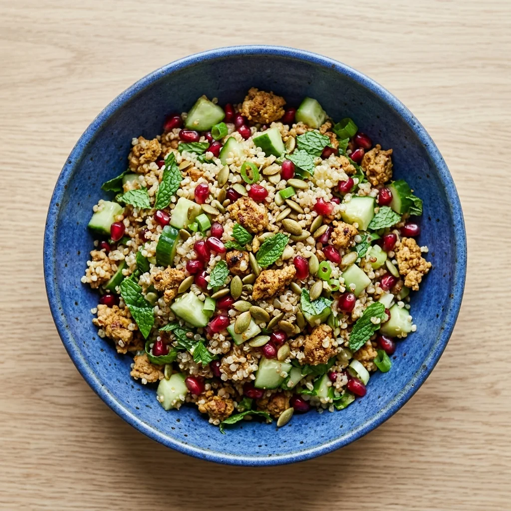 Pomegranate-Mint Turkey Quinoa Salad